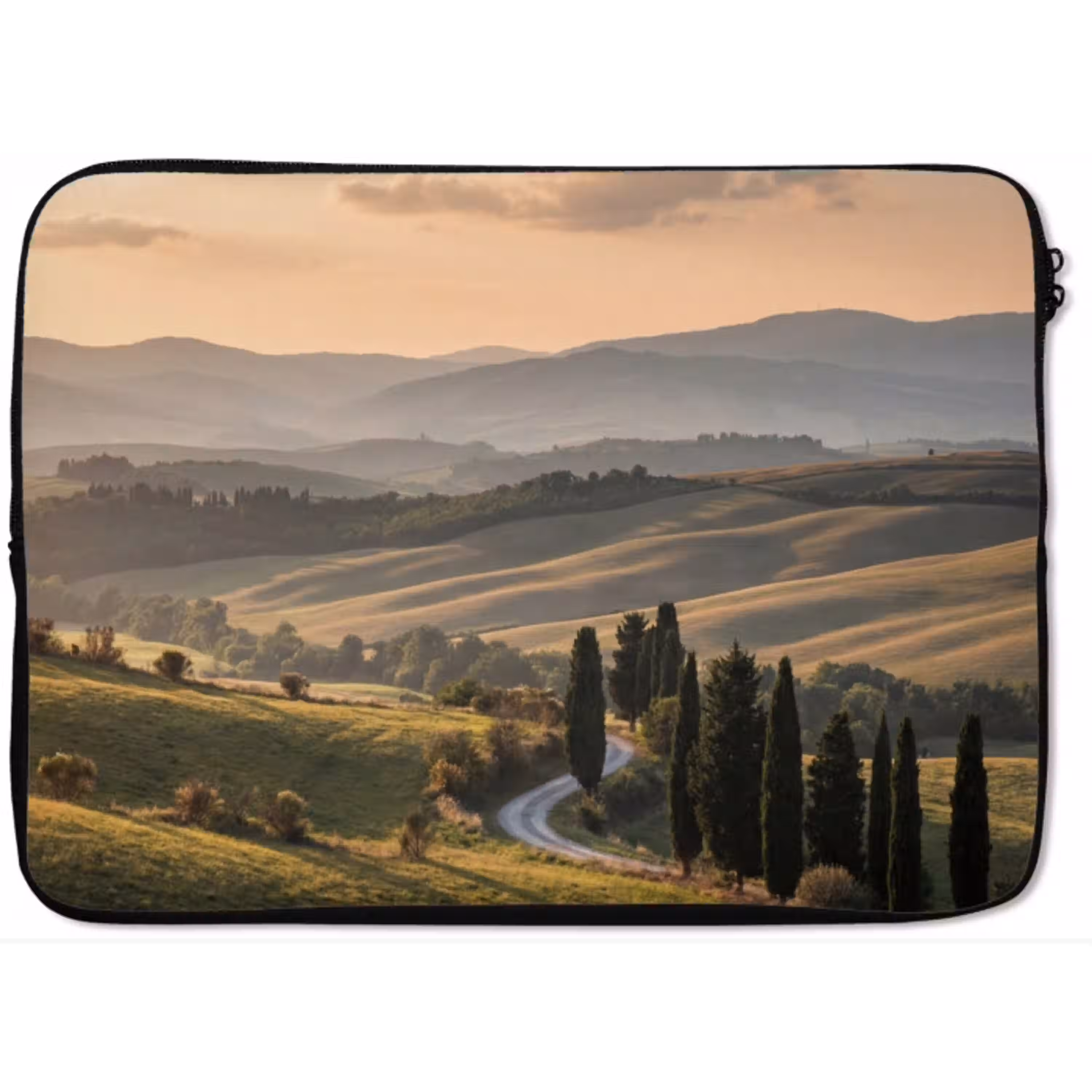 Toscaans - Landschap - Heuvels laptophoes neopreen klein -zkaufland3dotto