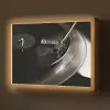 Close-up - Vinylplaat - Platenspeler - Zwart Light Box met batterij (Wandlamp) middel -z3d_website