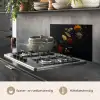 Kruiden - Zwart - Specerijen - Keuken - Koken keuken achterwand spatscherm klein -usp_NL