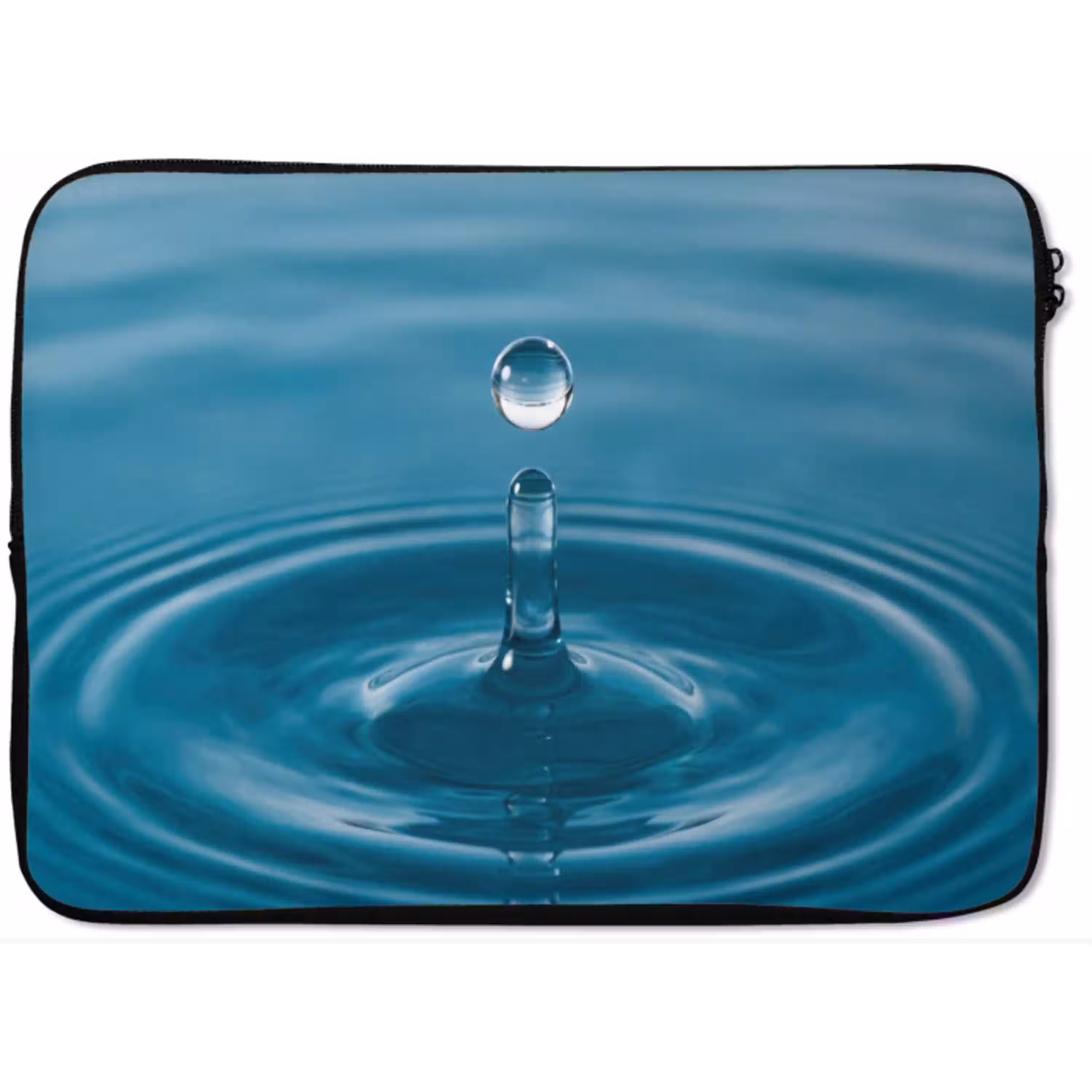 Waterdruppel - Water - Oppervlakte laptophoes neopreen klein -zkaufland3dotto