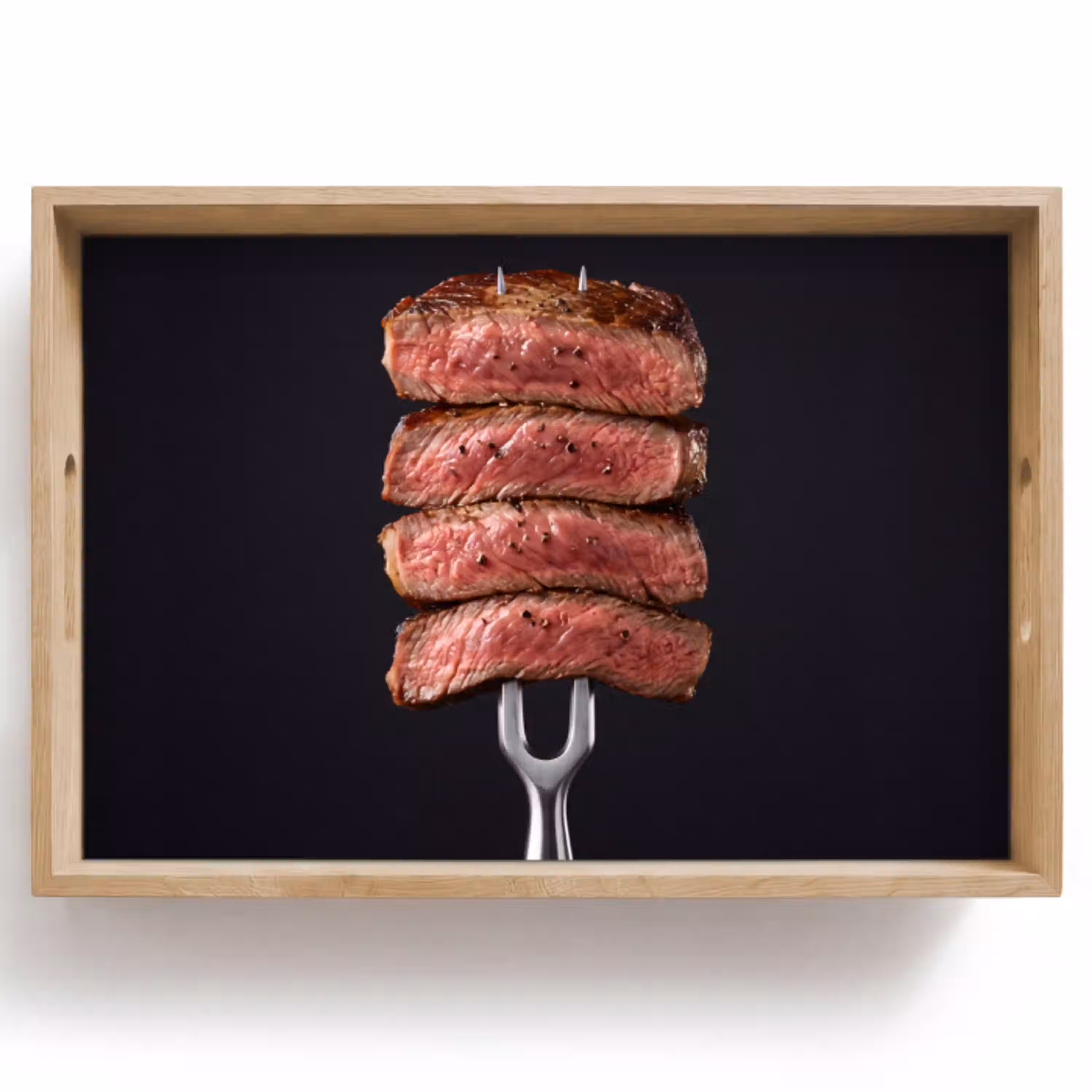 Eten - Rosé - Vork Dienblad Rechthoek middel -z3d_shopping