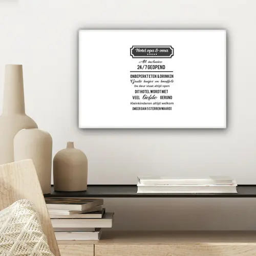 Hotel opa & oma - Spreuken - Opa - Quotes - Oma canvas 2cm klein -sfeer6