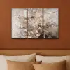 Amandelbloesem - Abstract - Beige Canvas - Meerluiken 3 luik klein -sfeer2
