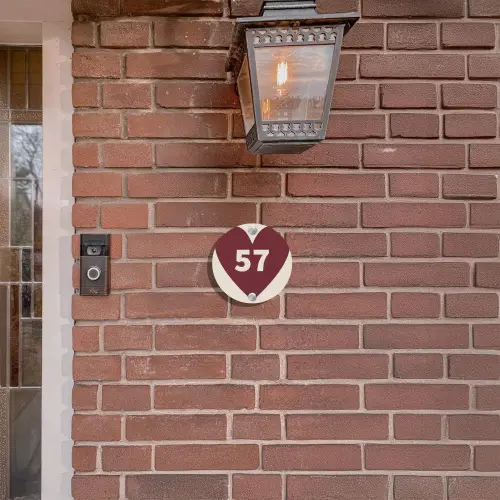 Rood hart - Traditioneel Naambord Rond klein -sfeer7-rond-XS