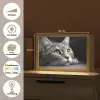 Kat - Zwart - Wit - Dieren - Natuur Light Box met kabel (Wandlamp) klein -USP_websiteoverzichtNL