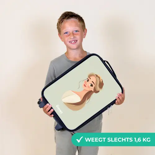 Prinses met een tiara - Groen Kinderkoffer - Zwart klein -sfeer4_NL