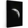 Maan - Hemel - Zwart - Schaduw Tuinposter op houten frame 2 cm dik klein -3d