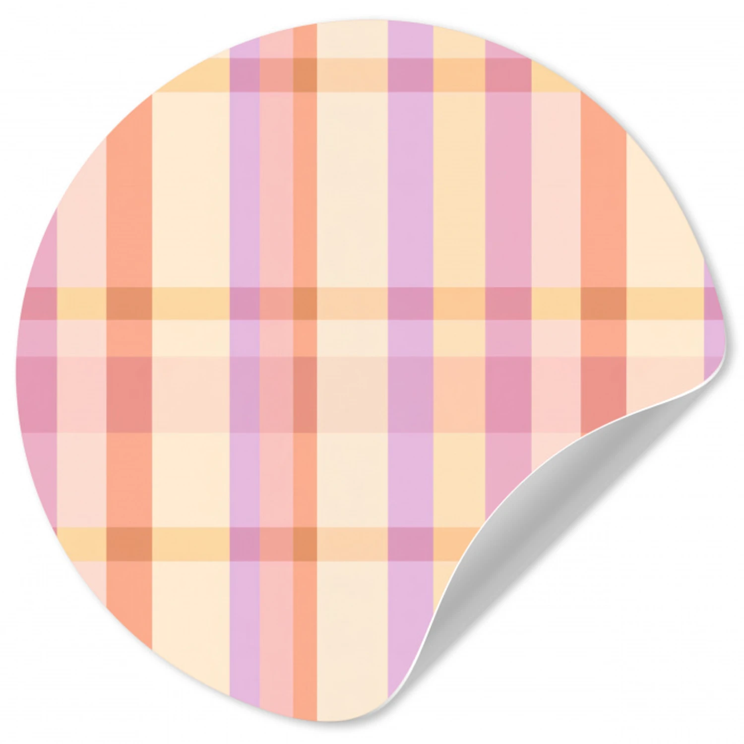 Pastel - uitpatroon - Geometrisch Wandcirkel behangsticker klein 186 -3d