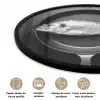 Pan - Vis - Zwart - Wit Fotolijst rond zonder passe partout klein -closeup_FR