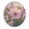Bloemen - Paars - Wazig Akoestische PET Vilt - Rond klein -3d