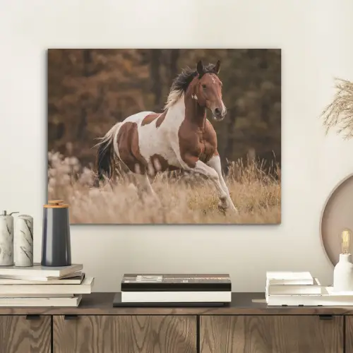 Paard - Bruin - Gras PET vilt klein -sfeer1