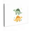 Sterren - Stegosaurussen - Blaadjes - Groen canvas 2cm klein -z3d