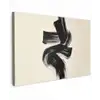 Strepen - Zwart - Abstract Tuinposter op houten frame 2 cm dik klein -3d