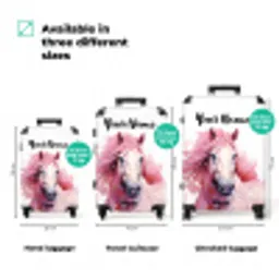 Pastel Praalpaard NBS - Handbagage koffer - Kinderen Unisex middel zzzzzzVergelijking_3EN