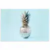 Blauw - Ananas - Disco - Discobal poster papier klein -3d