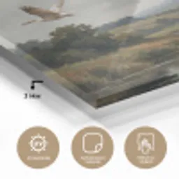 Eenden - Rivier - Landschap - Vlucht - Nostalgisch plexiglas 5mm klein -wsfeer2_DE