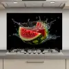 Watermeloen - Zwart - Water - Fruit - Meloen keuken achterwand spatscherm klein -3d_website