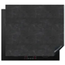 Donkergrijs - Asfaltstructuur - Ruw Inductie beschermer vinyl 3mm middel 274 -3d