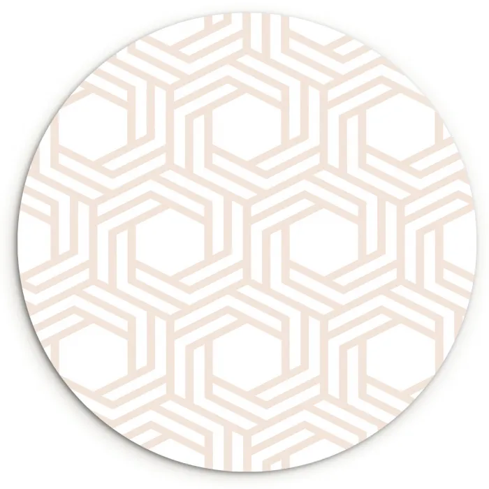 Design - Geometrie - Patroon Wandcirkel kunststof plaat 5mm dik klein 188 -3d