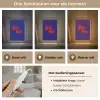Blauw - Rood - Yes fun - 3D Light Box met kabel (Tafellamp) klein -USP_lichtkleurNL