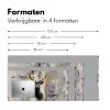 Abstract - Hert - Gewei - Goud Muismat XXL klein -sfeer5