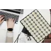 Sierlijk - Ornament - Blauw laptophoes neopreen klein 279 -bureau