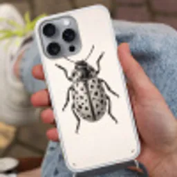 Kever - Insect - Vintage Hoesje iPhone 16 Pro Max met koord klein -sfeer3