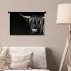 Schotse hooglander - Goud - Vacht - Dieren - Koe Wandkleed katoen klein -sfeer4