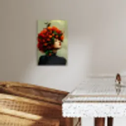 Vrouw - Appels - Rood - Bladeren KitchenYeah - Keuken - Canvas klein -sfeer3