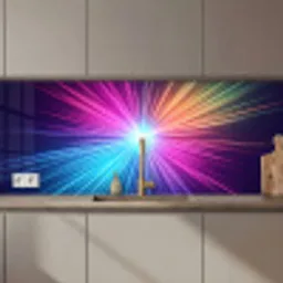 Abstract - Light - Burst - Modern - Colorful keuken achterwand 2 middel zz_3dshopping