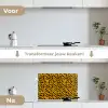 Vlekken - Oranje - Luipaard keuken achterwand spatscherm klein 900 -voor_na_NL