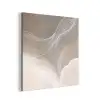 Golvende lijnen - Luchtstromen - Harmonieus aluminium wit klein -3d