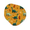 Dinosaurussen - Stekels - Herfstbladeren - Bruin Wandcirkel Organisch Forex 3mm klein -3d