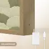 Bladeren - Structuur - Groen Light Box met batterij (Wandlamp) middel 907 -USP_websiteoplaadbaarNL