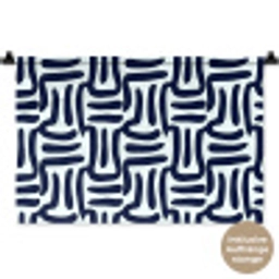 Abstract - Modern - Blauw Wandkleed katoen klein 269 -t3d_DE