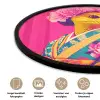 Hagedis - Bloemen - Roze - Kimono Fotolijst rond zonder passe partout klein -closeup_NL