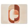 Illustratie - Abstract - Vormen - Rood muismat rubber klein -3d