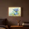 Lavendelbloemen - Quote - Gieter Light Box met batterij (Wandlamp) middel -sfeer4