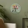 Bloemen - Vaas - Kaartje Akoestische PET Vilt - Rond klein -sfeer2