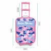 Camouflage - Roze - Blauw Kinderkoffer - Roze klein -productfoto_formaten