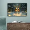 Dennensprookje - Rendier - Nacht canvas 2cm klein -sfeer4