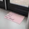 Fuck what they think - Roze - Minimalistisch Deurmat klein -sfeer2