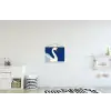 Zwaan - Wit - Snavel - Illustratie textielposter latten blank klein -kinderkamer