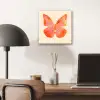 Vlinder - Minimalistisch - Roze aluminium wit klein -sfeer5