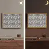 Zwart - Wit - Zebra - Patroon Light Box met batterij (Wandlamp) middel 907 -sfeer3