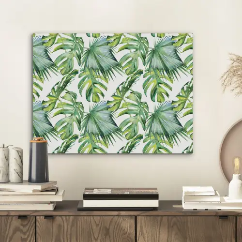 Inductie beschermer - Tropical - Bladeren - Jungle - Inductie mat PET vilt klein -sfeer1