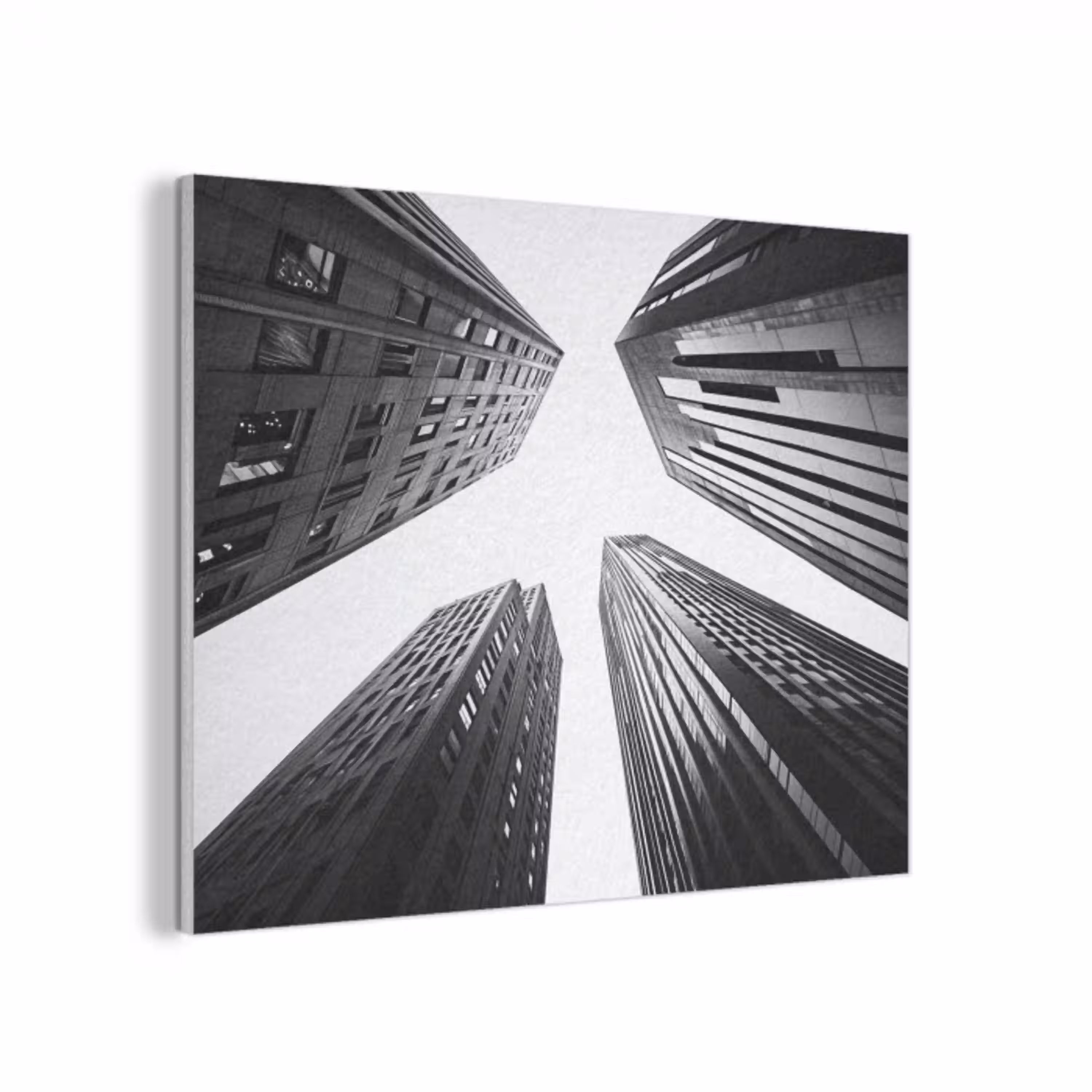 Gebouwen - Lucht - Zwart PET vilt klein -3d