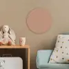 Beige - Kleur - Roze Wandcirkel kunststof plaat 5mm dik klein 188 -tsfeer1_kind