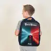 Raceauto - Verlichting - Neon - Rood Rugzak - Zwart middel -sfeer2