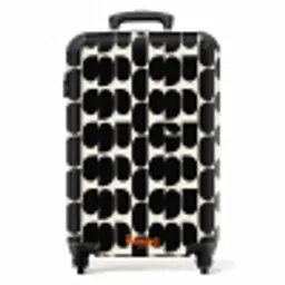 Modern - Patroon - Zwart NBS - Handbagage koffer - Volwassenen Unisex middel -productfoto_recht